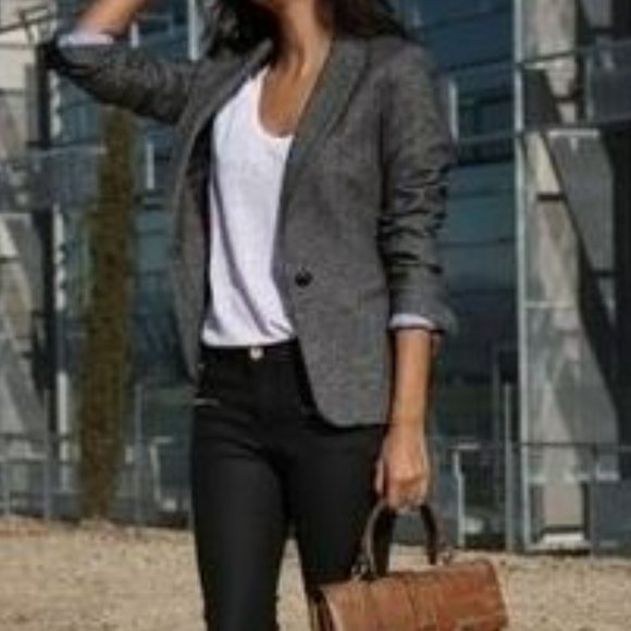 Anne Klein Women's One-Button Jacket - Picture 3 of 8